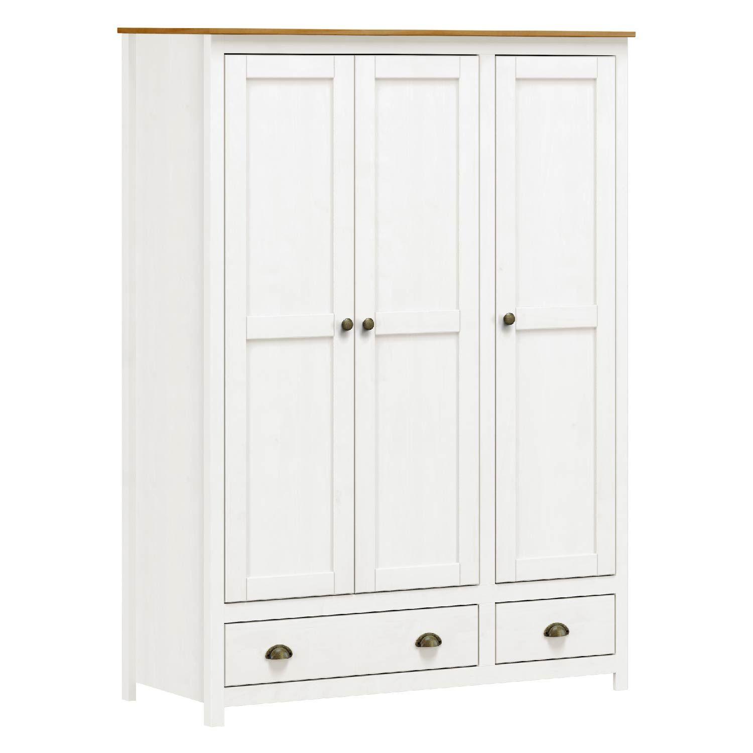 Clóset 3 Puertas + 2 Cajones Posadas Blanco-Canela-0