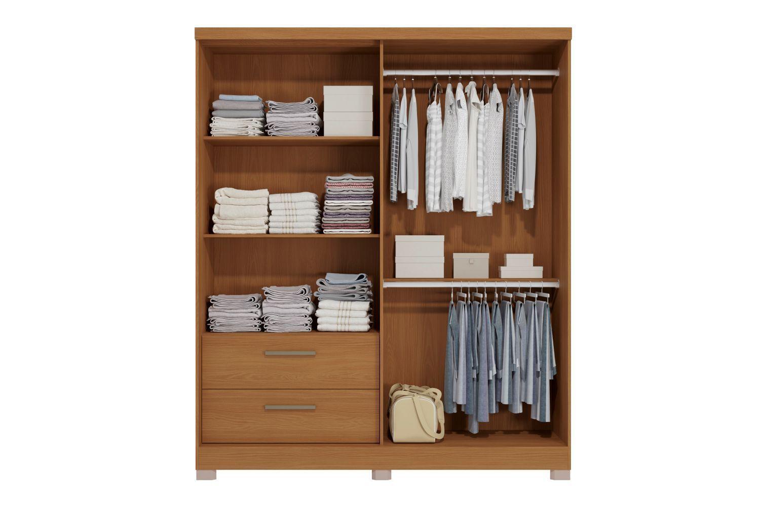 CLOSET OLIVEIRA 3 PUERTAS 2 CAJONES CANELA-2