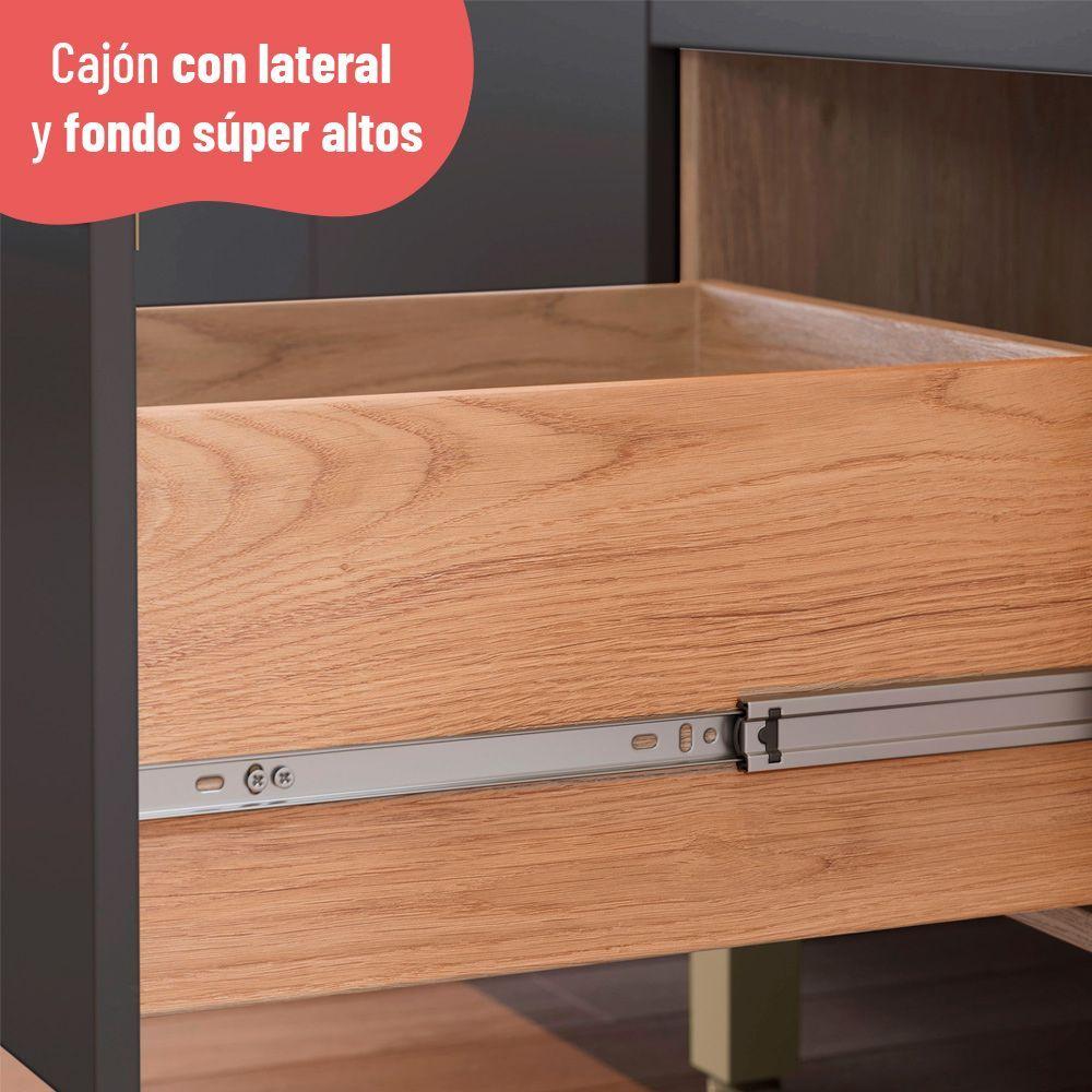 Base de cocina Macadamia con cubierta Canela- grafito-4