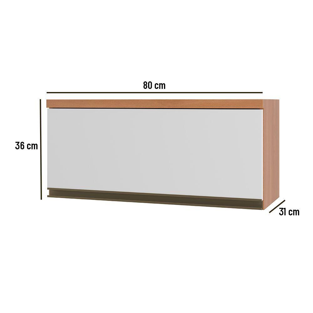 Módulo aéreo Macadamia 80 cm 1P Canela- blanco-2