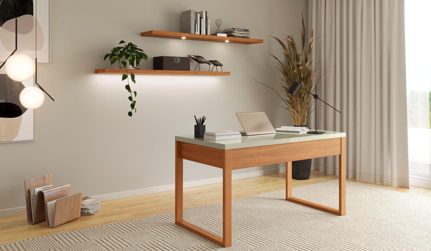 Repisa Iguapé 150 cms c/luz canela-2