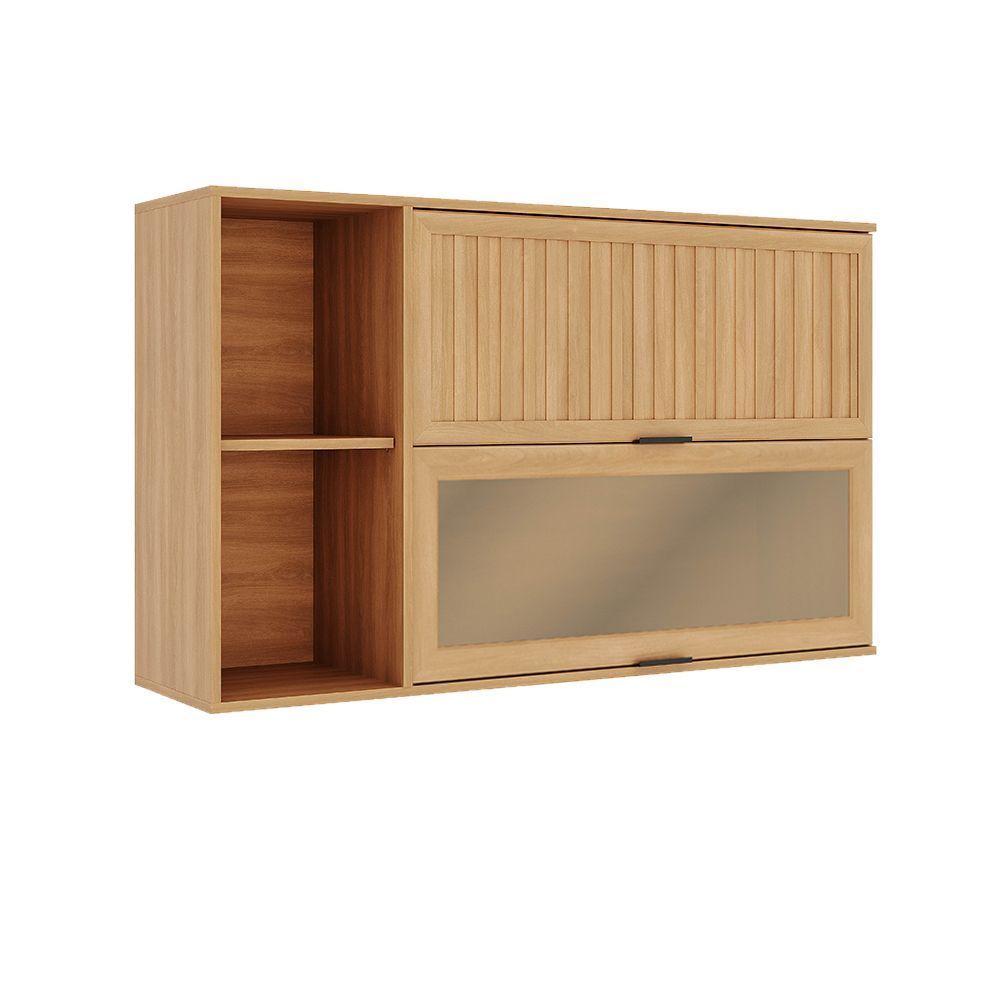 MÓDULO AÉREO CASTAÑA 120 CM 2P CANELA-CENIZA-2