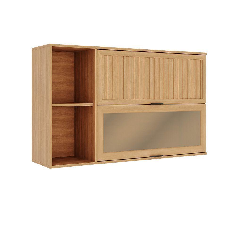 MÓDULO AÉREO CASTAÑA 120 CM 2P CANELA-CENIZA-2
