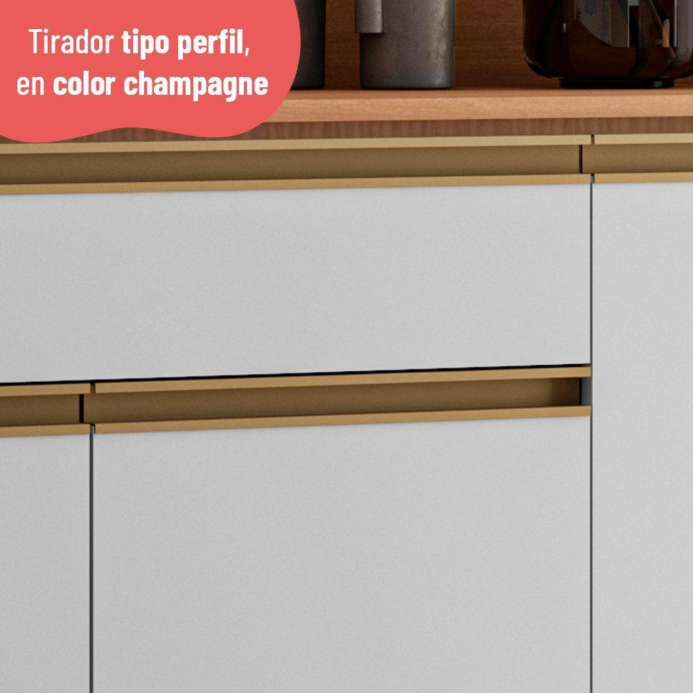 Kit de Cocina Macadamia 4 Puertas + 1 Cajón Canela-Blanco-6