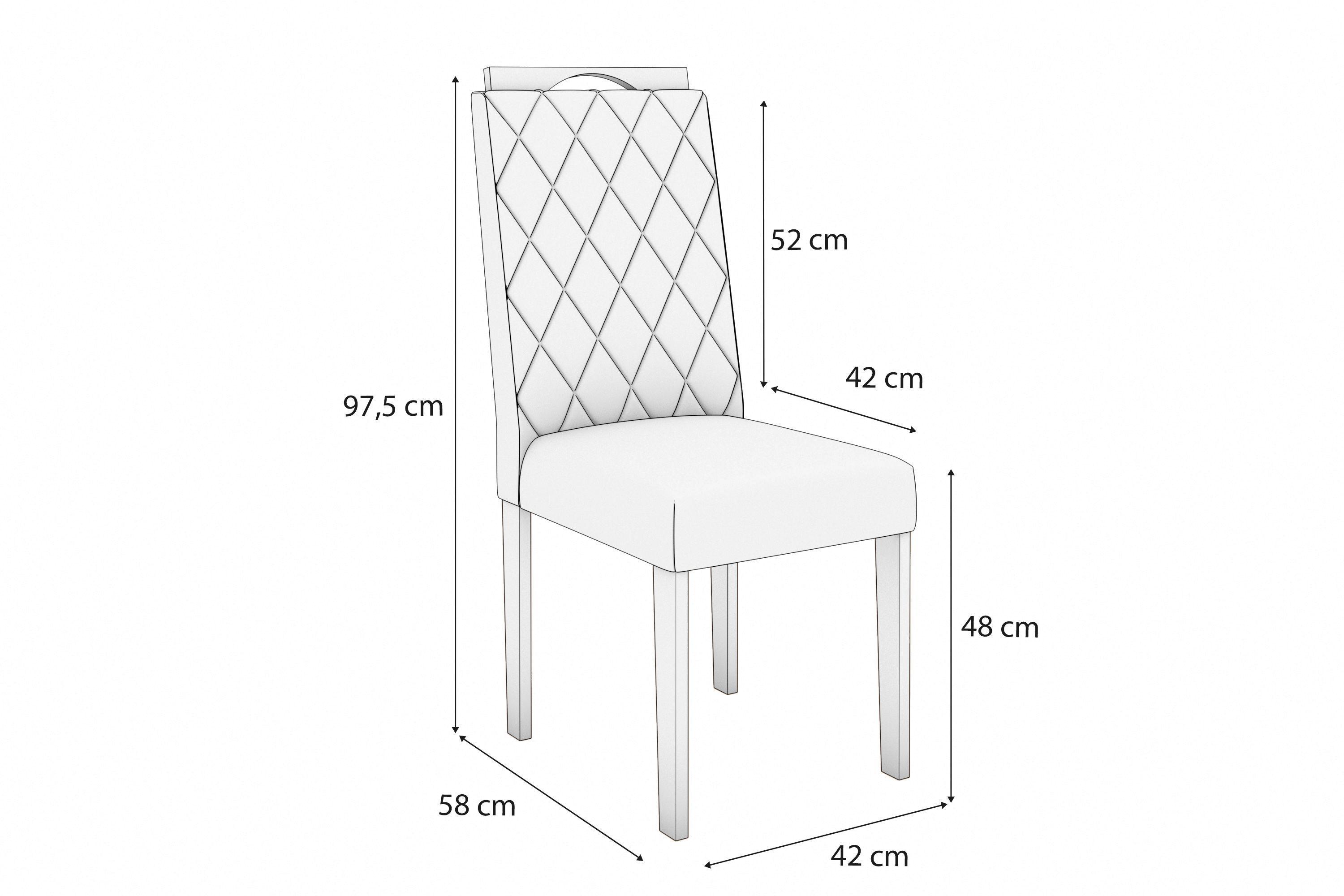 COMEDOR 4 PERSONAS TOLEDO CANELA-CENIZA-4
