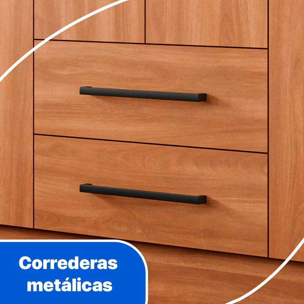 Clóset 6 Puertas 2 Cajones Ámbar Canela-2