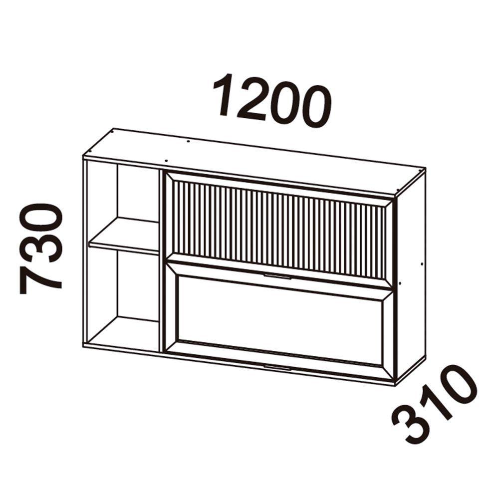 MÓDULO AÉREO CASTAÑA 120 CM 2P CANELA-ARENA-2