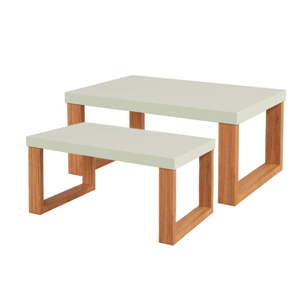 MESA DE CENTRO YULTON DOBLE BLANCO-CANELA-0