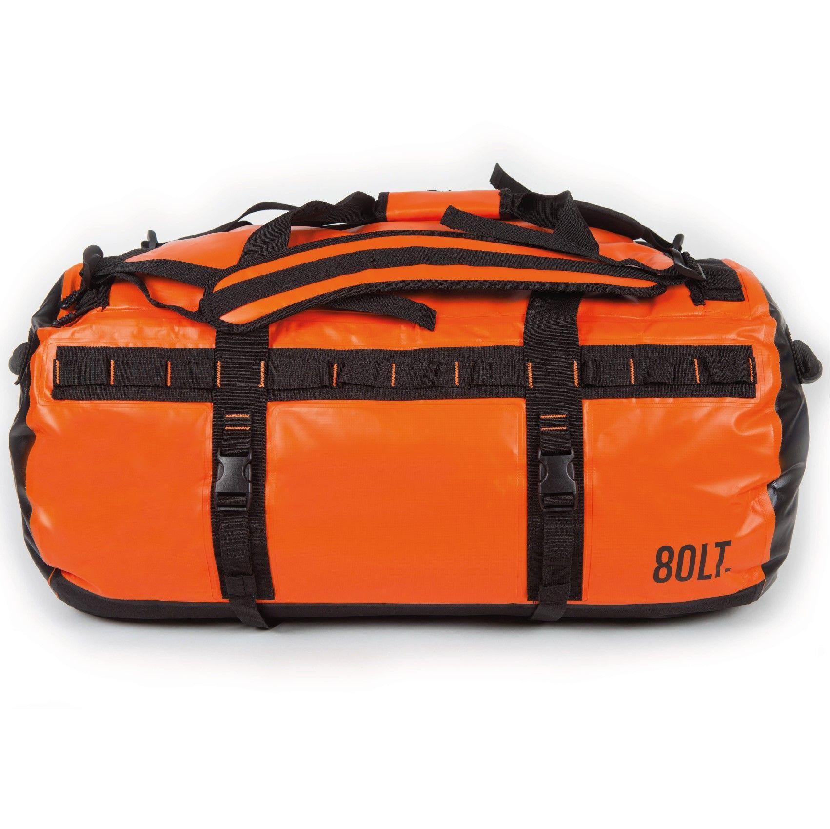 Bolso Duffel 80 Litros Impermeable Naranjo-2