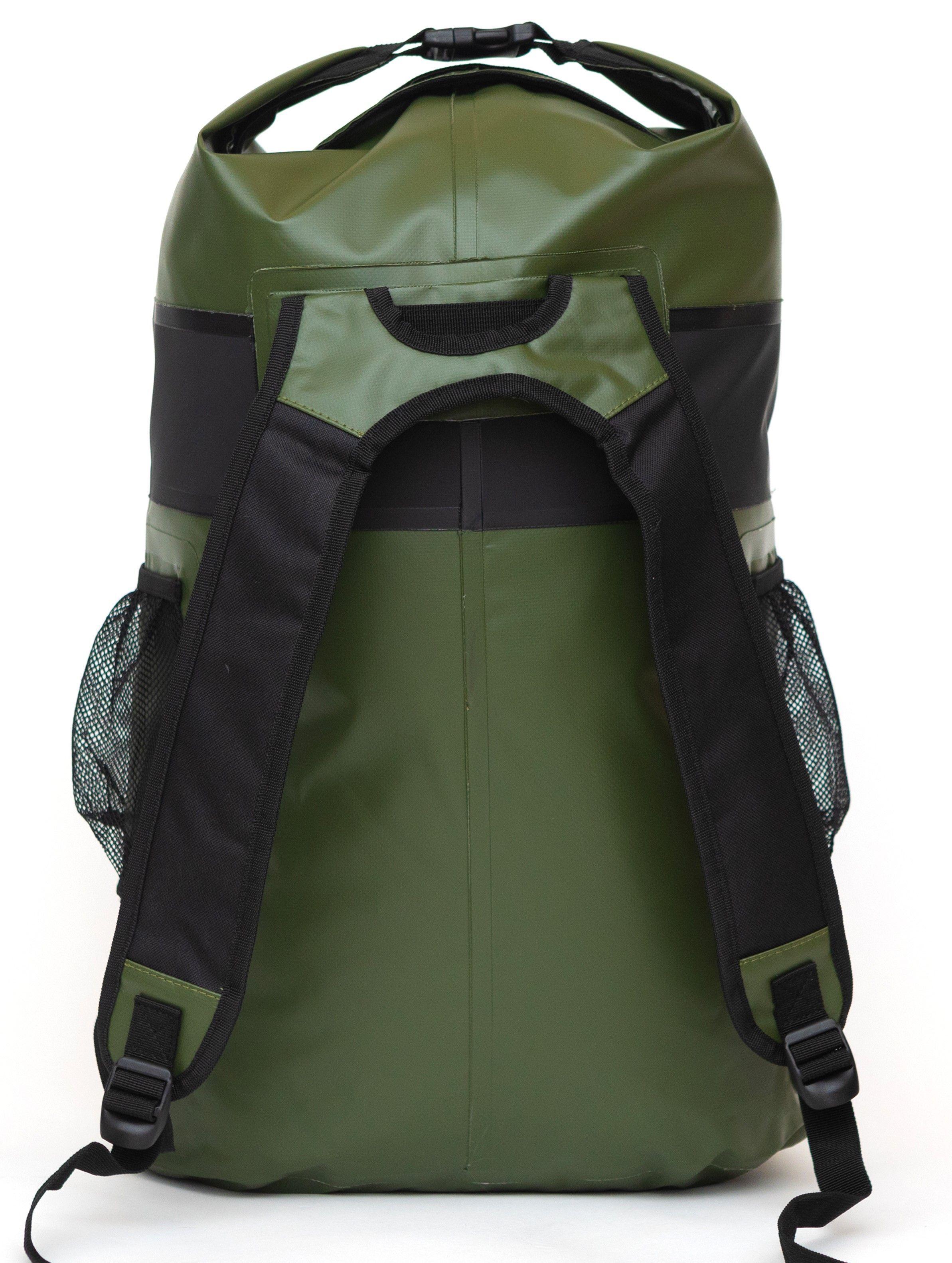 Mochila Seca 40 litros Impermeable Drysafe Verde Militar-1