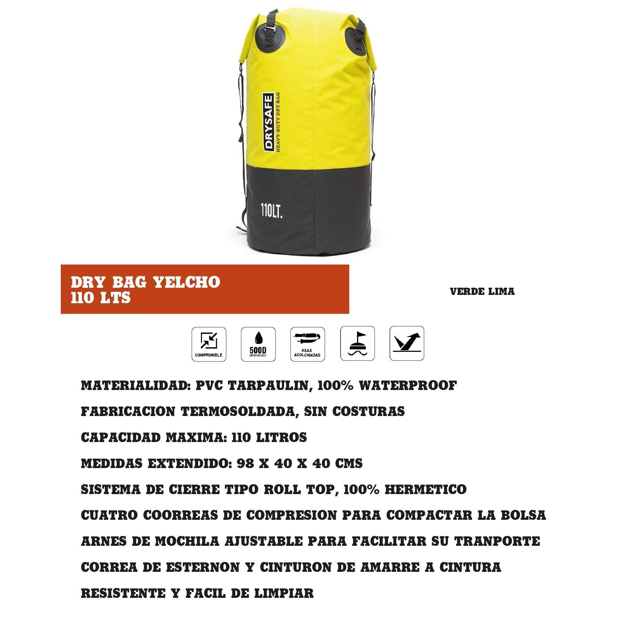 Bolso Seco 110 Lts Impermeable Outdoor Rafting Buceo-6