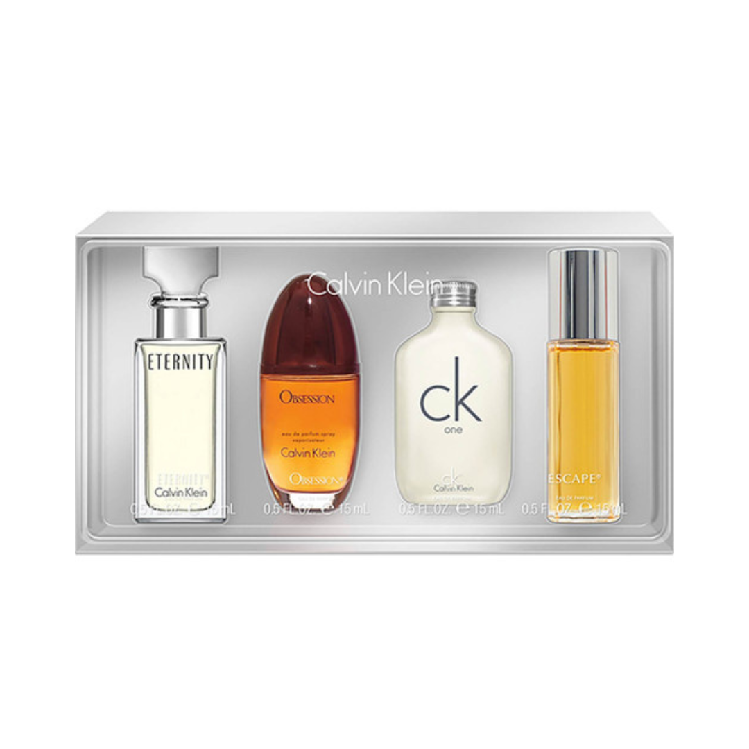 PERFUME CALVIN KLEIN MINI ESTUCHE 4X15ML, OBSESSION+CK ONE+ESCAPE+ETERNITY -0