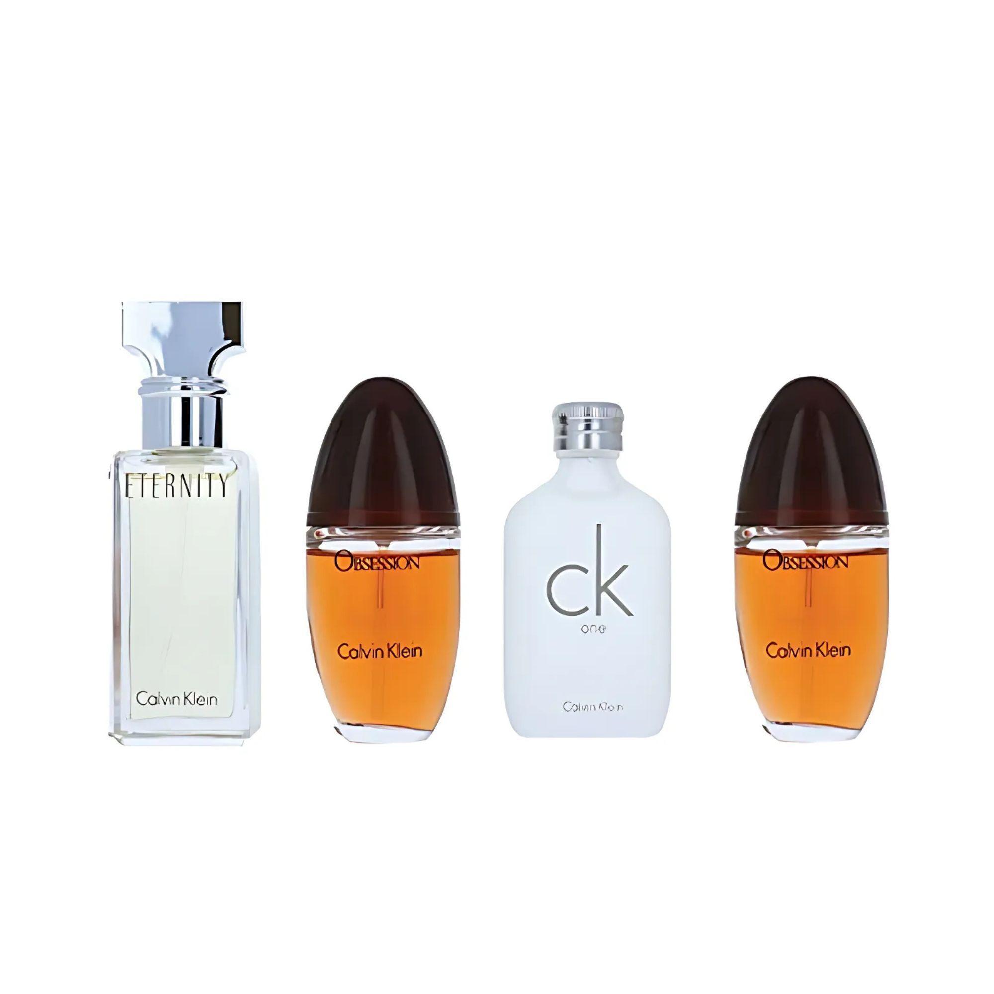 PERFUME CALVIN KLEIN MINI ESTUCHE 4X15ML, OBSESSION+CK ONE+ESCAPE+ETERNITY -1