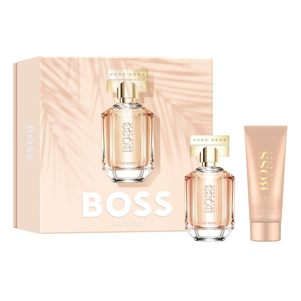PERFUME  HUGO BOSS THE SCENT MUJER ESTUCHE EDP 50ML+LOCION 75ML-0