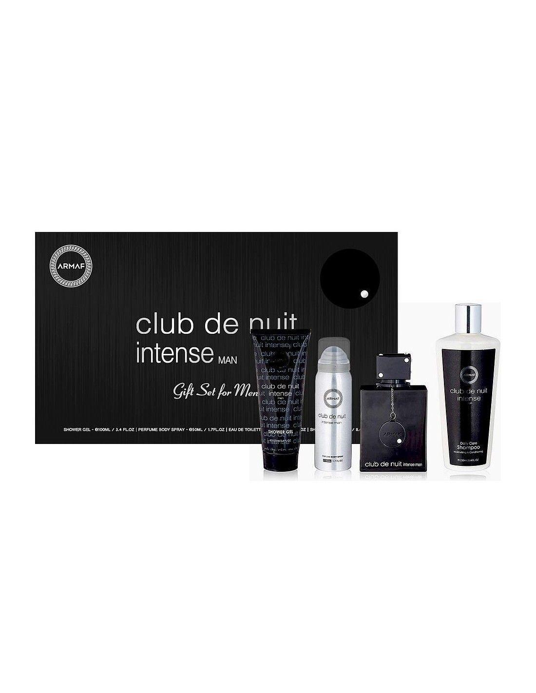 ESTUCHE ARMAF CLUB DE NUIT INTENSE HOMBRE EDT 105ML+GEL 100ML+DESODORANTE 50ML+SHAMPOO 250ML-0