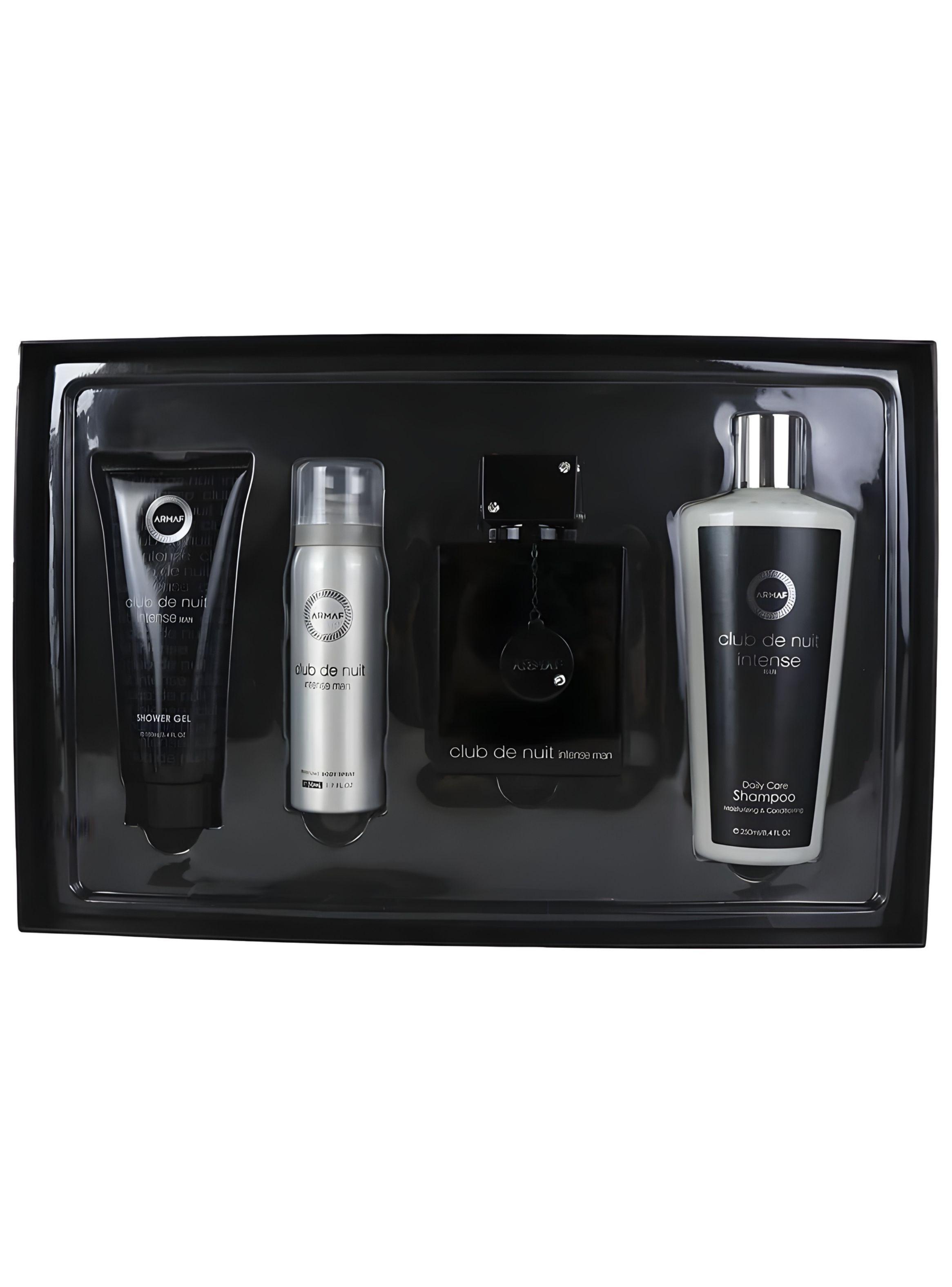 ESTUCHE ARMAF CLUB DE NUIT INTENSE HOMBRE EDT 105ML+GEL 100ML+DESODORANTE 50ML+SHAMPOO 250ML-1