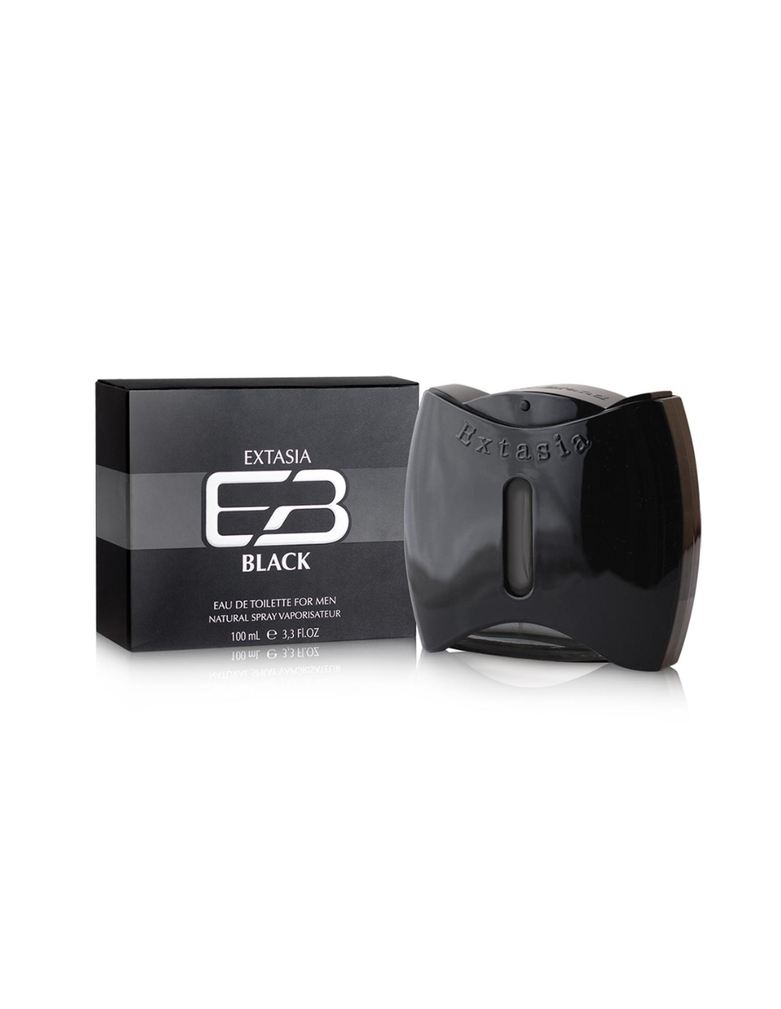 PERFUME  NEW BRAND PRESTIGE EXTASIA BLACK HOMBRE EDT 100ML-1