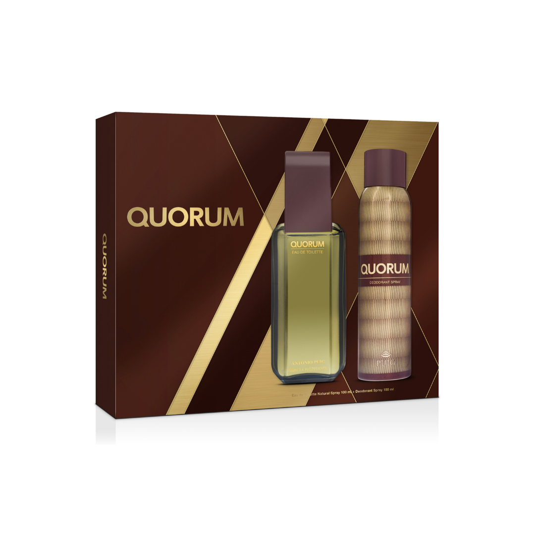 PERFUME  QUORUM ESTUCHE EDT 100ML+DESODORANTE 150ML-0
