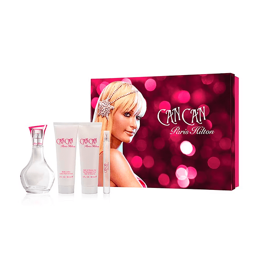 PERFUME  CAN CAN ESTUCHE EDP 100ML+MINI 10ML+LOCION 90ML+GEL 90ML-0
