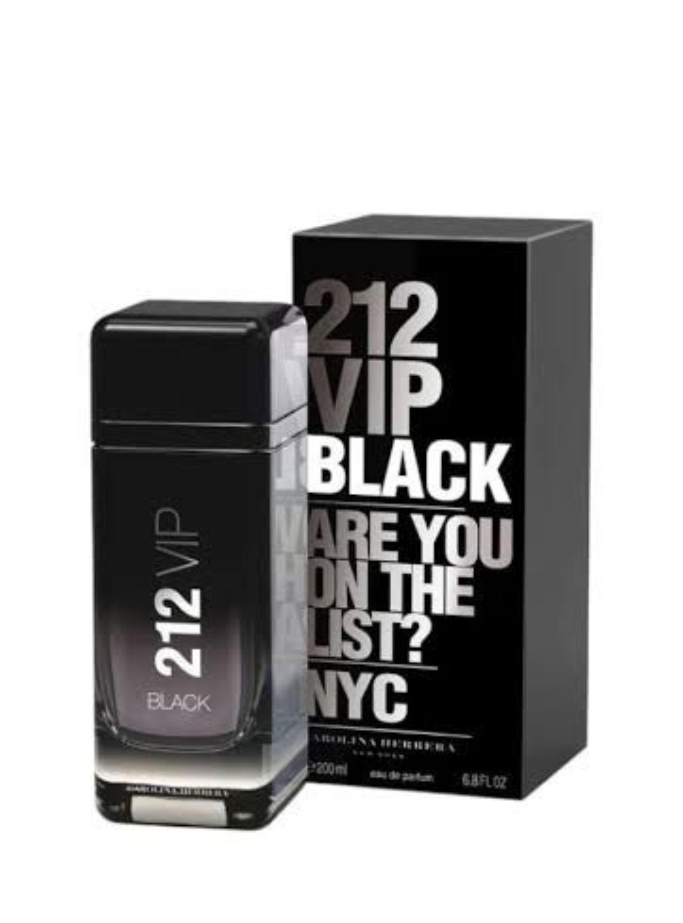 PERFUME CAROLINA HERRERA 212 VIP BLACK HOMBRE EDP 200ML-0