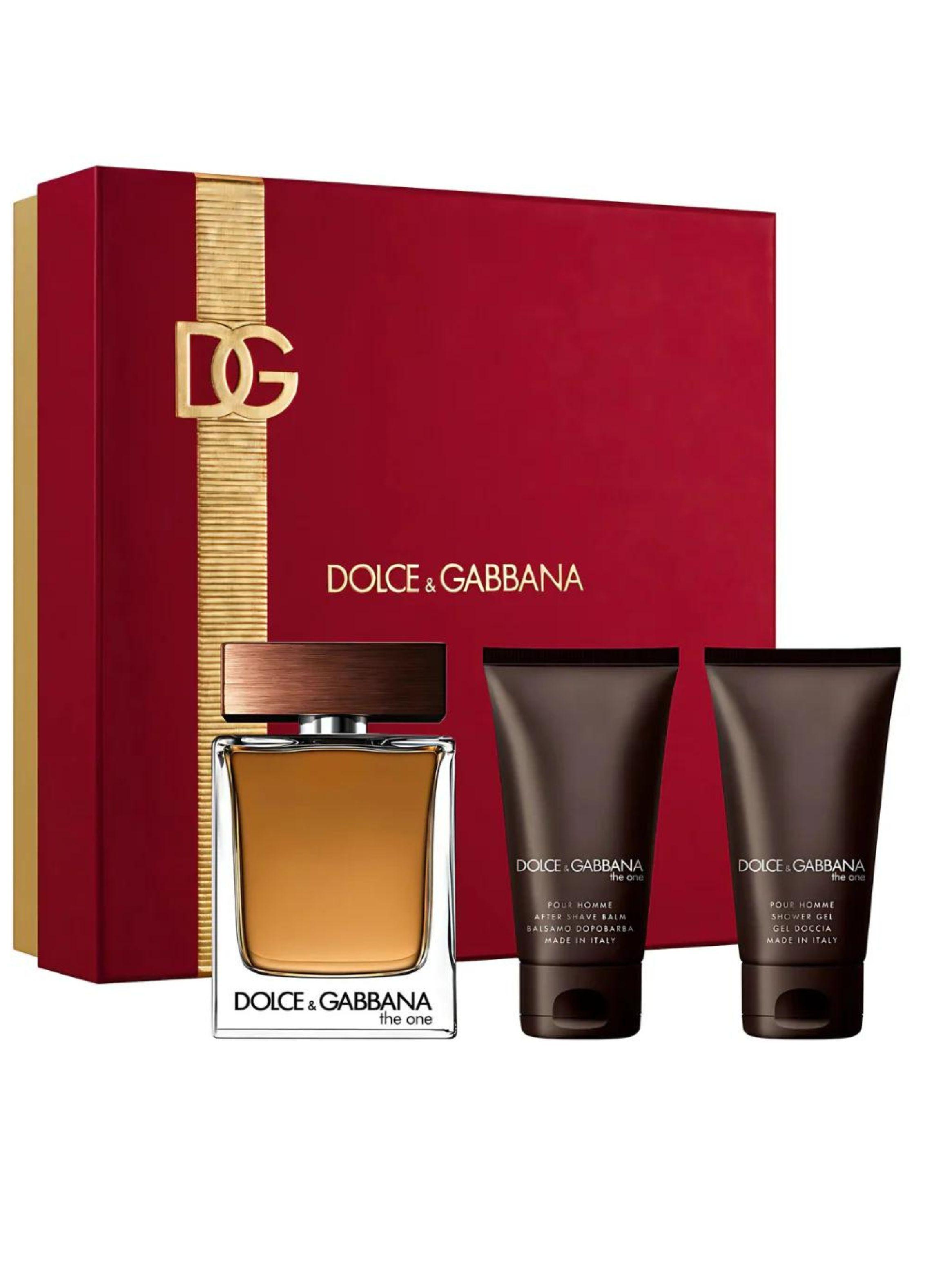 PERFUME DOLCE & GABBANA THE ONE POUR HOMME ESTUCHE EDT 100ML+AF SHAVE BALM 50ML+GEL 50ML-0