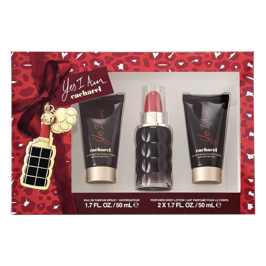 PERFUME  CACHAREL YES I AM 3PCS ESTUCHE EDP 50ML+ 2 X LOCION 50ML-0