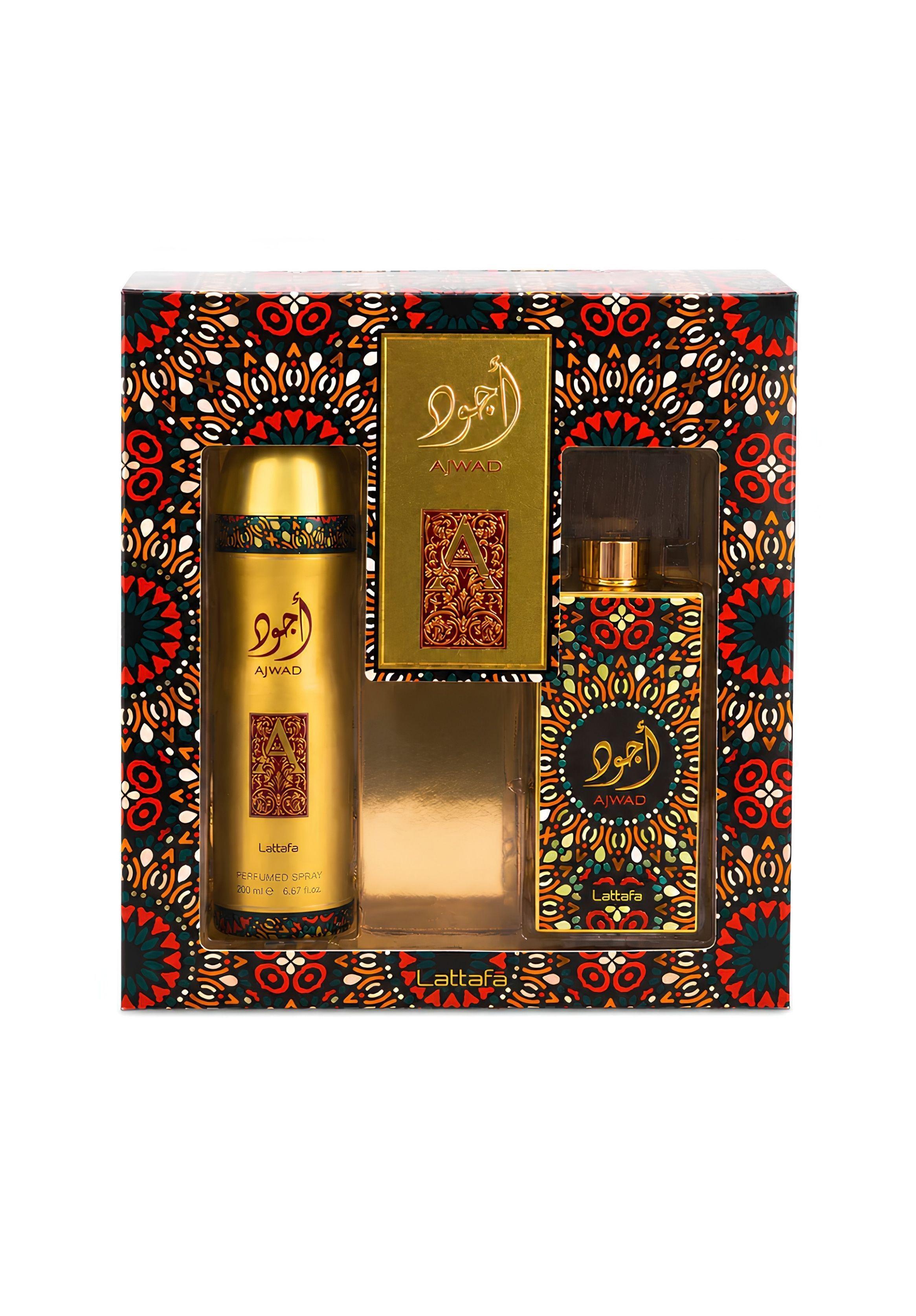 PERFUME LATTAFA AJWAD ESTUCHE EDP 60ML + DEO SPRAY 200ML-0