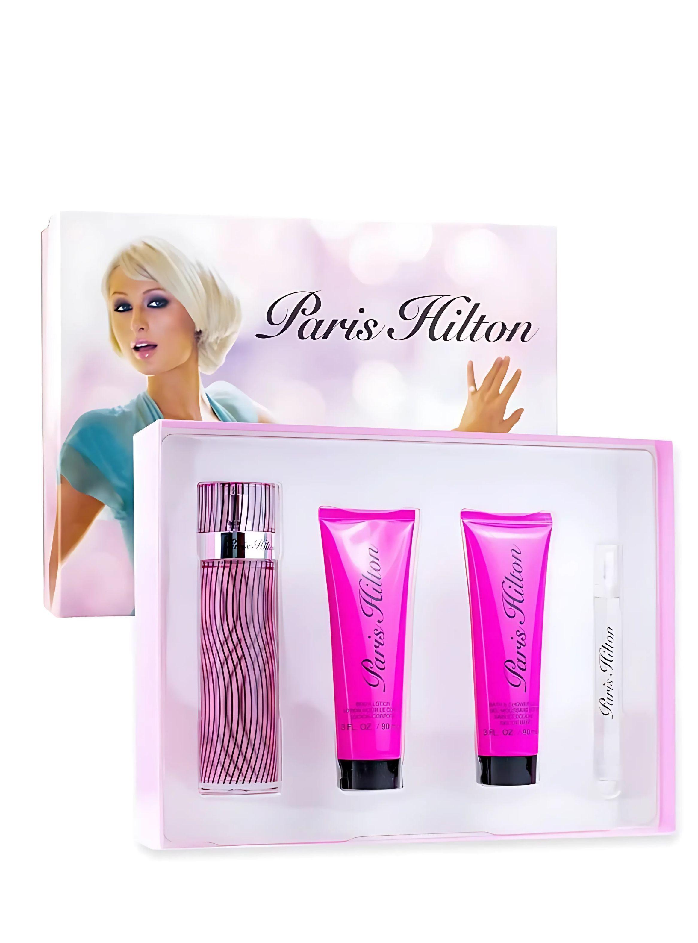 PERFUME  PARIS HILTON ESTUCHE EDP 100ML+10ML+LOCION 90ML+GEL 90ML-0