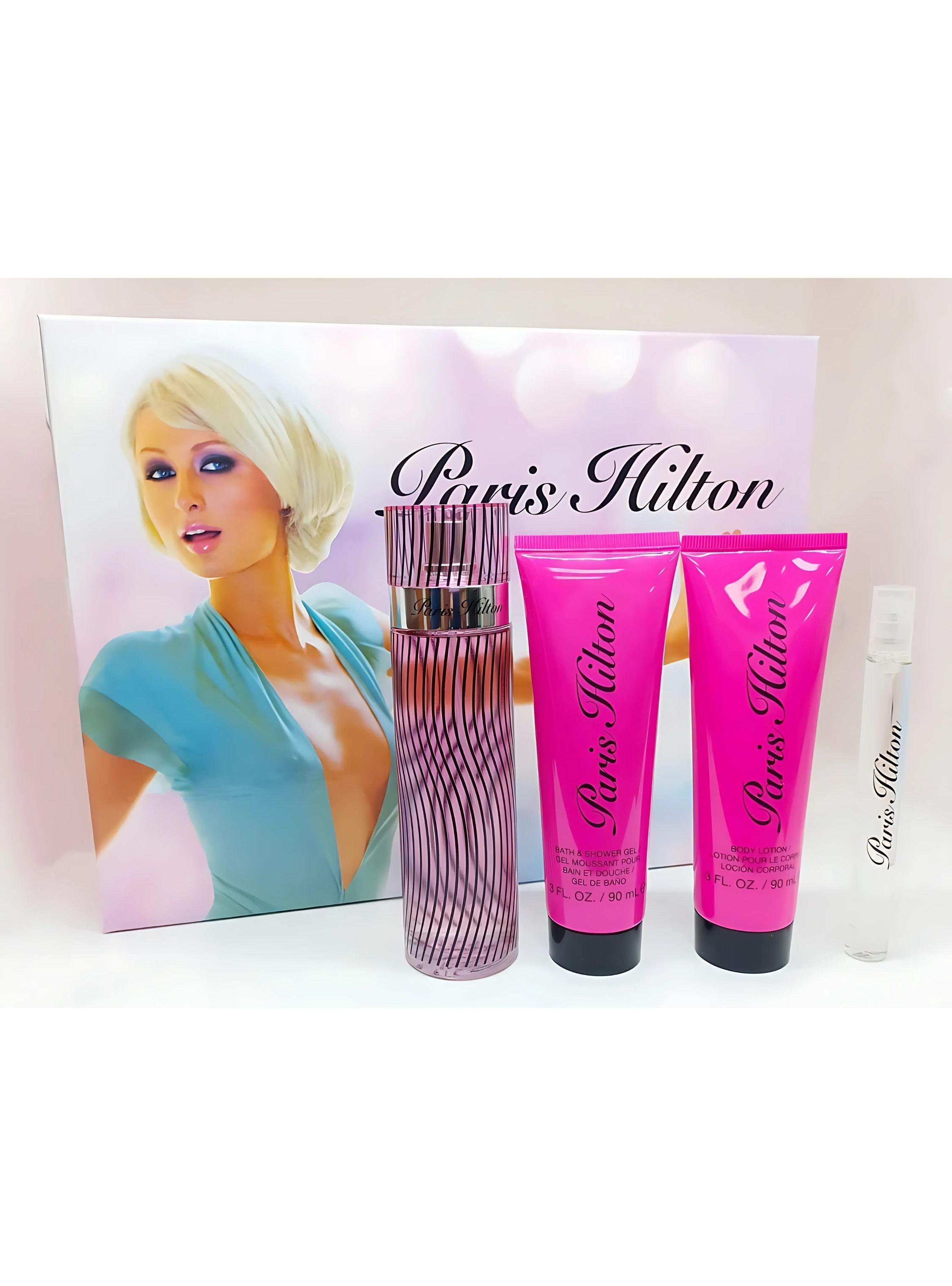 PERFUME  PARIS HILTON ESTUCHE EDP 100ML+10ML+LOCION 90ML+GEL 90ML-1