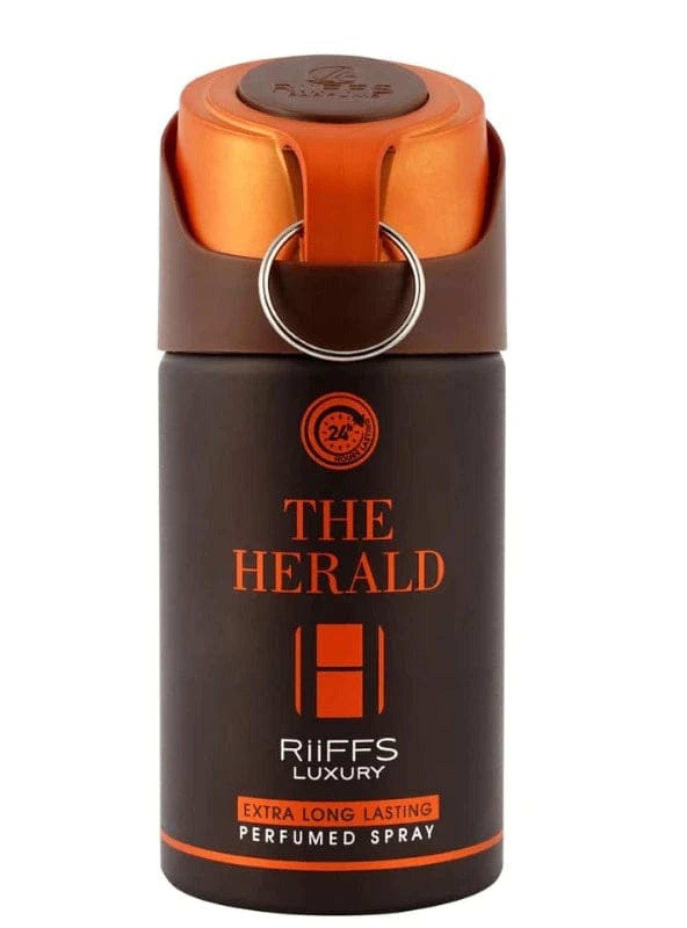 PERFUME  RIIFFS LUXURY THE HERALD MEN PERFUMED BODY SPRAY 250ML-1