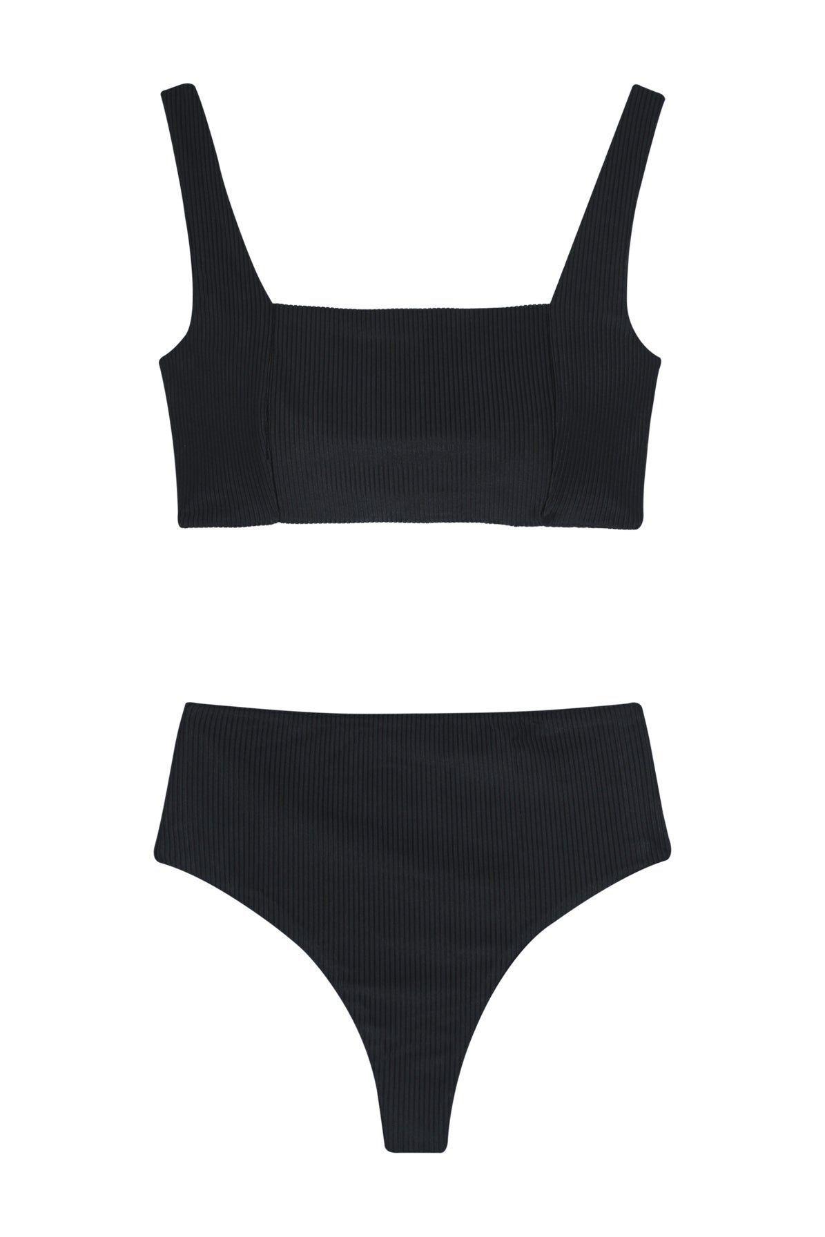 Bottom de Bikini Bingin Texturas Negro-5
