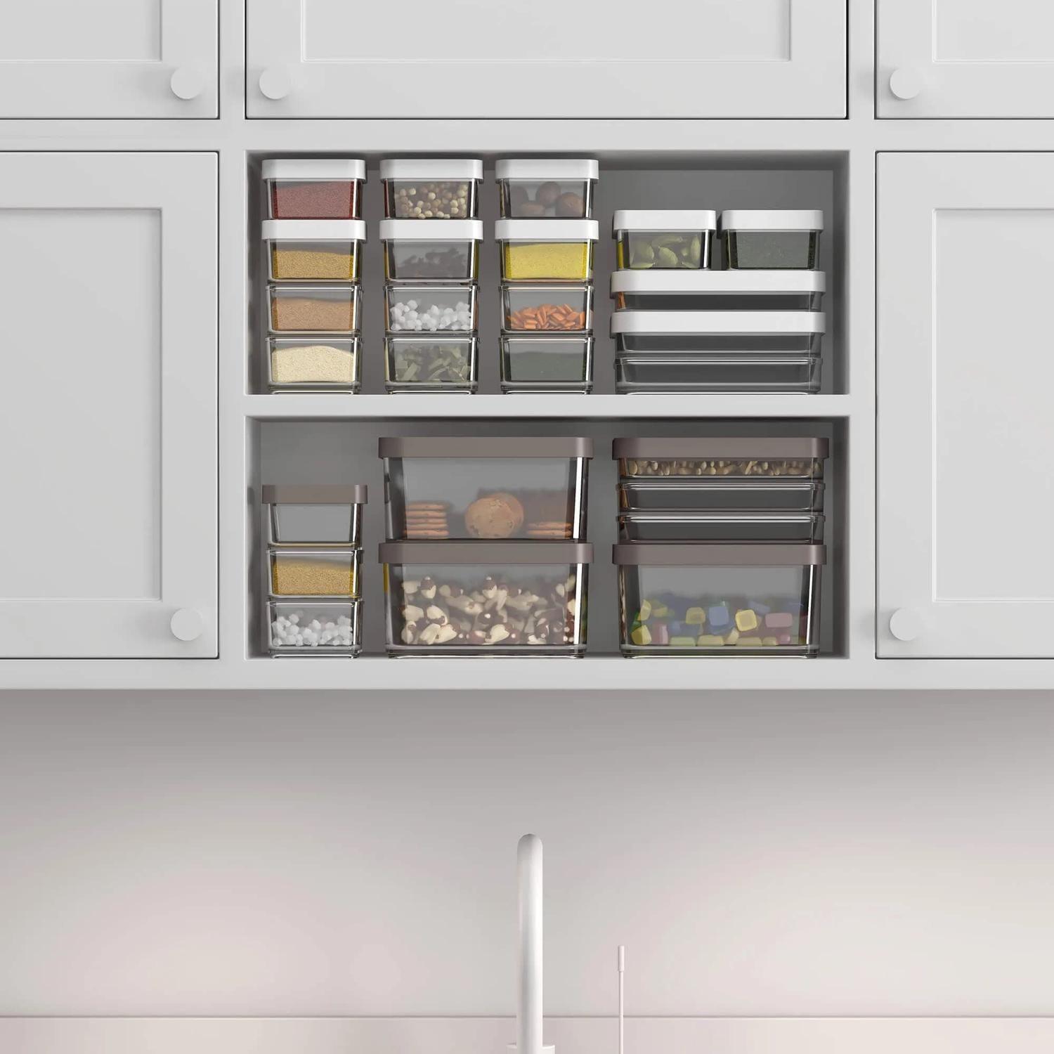 Contenedor Clear Duo 560ml Gris Grafito -6