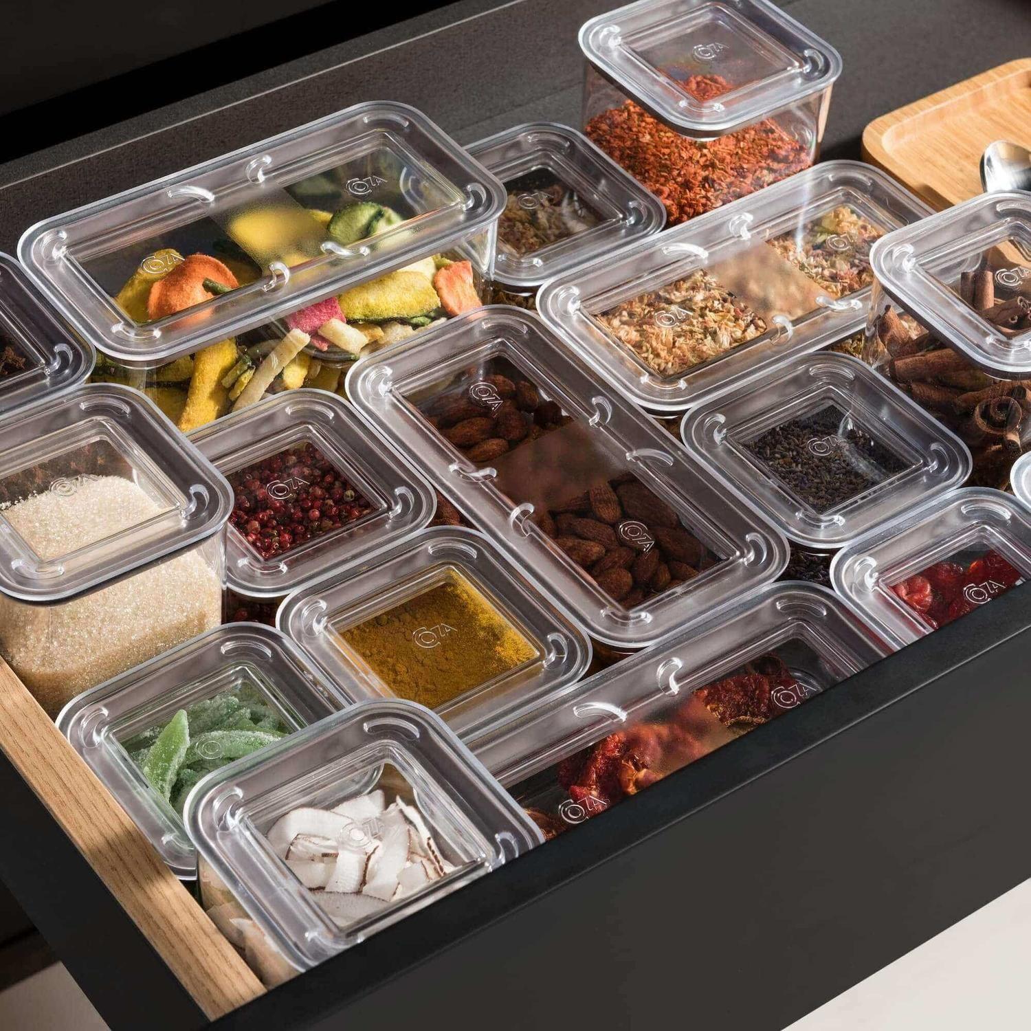 Contenedor Hermético Rectangular Modo 530ml Cristal -9