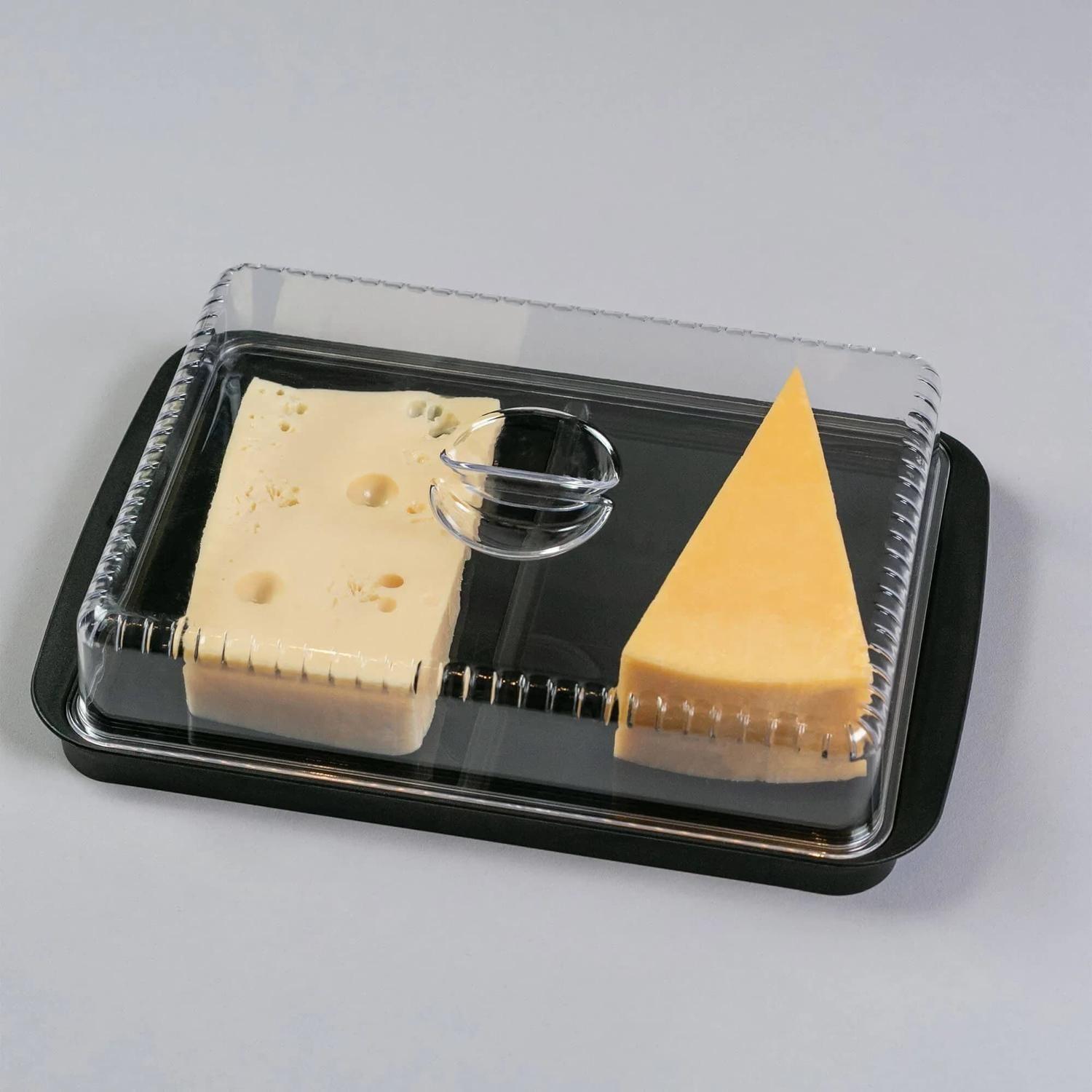 Contenedor para Jamón/Queso Doble Cozy Gris Grafito -1