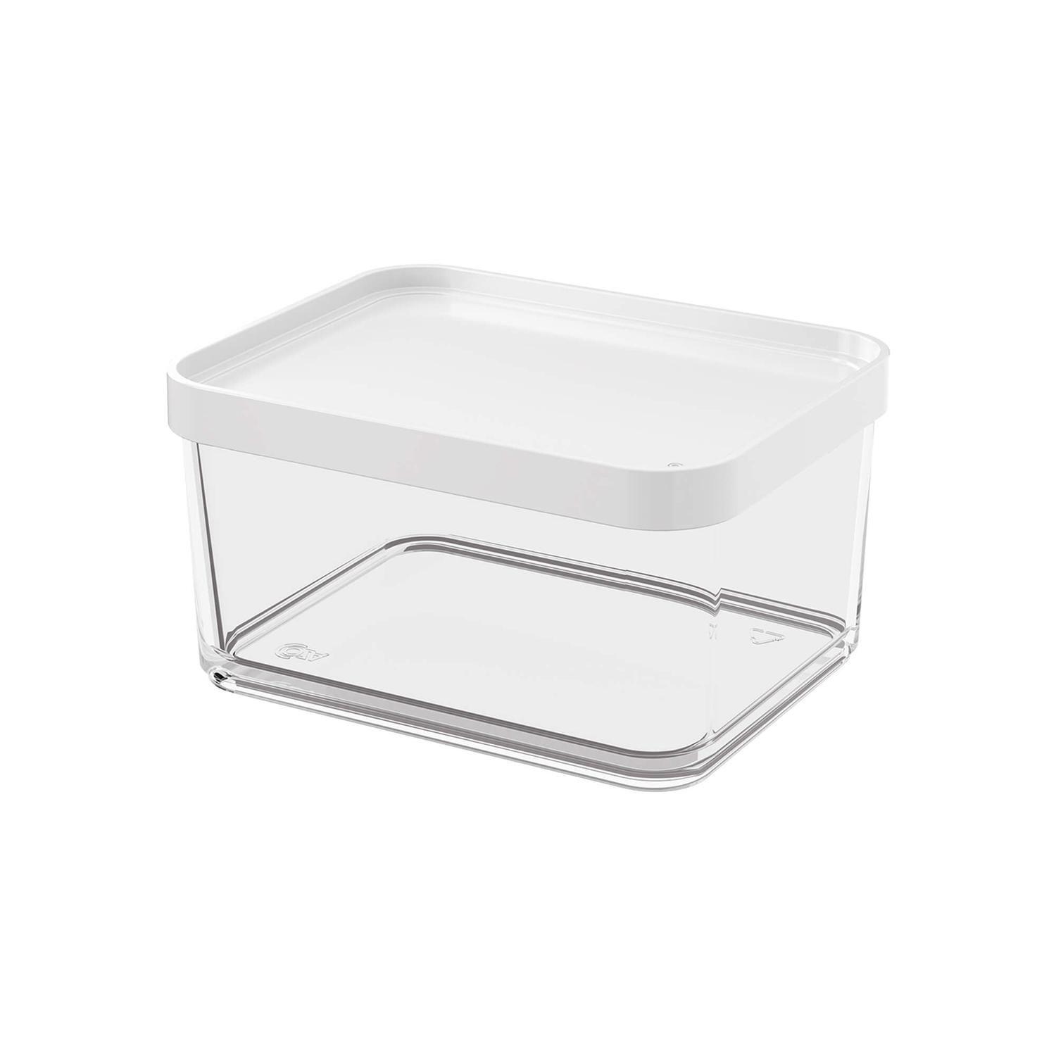 Contenedor Clear Grande 1 Litro Blanco -0