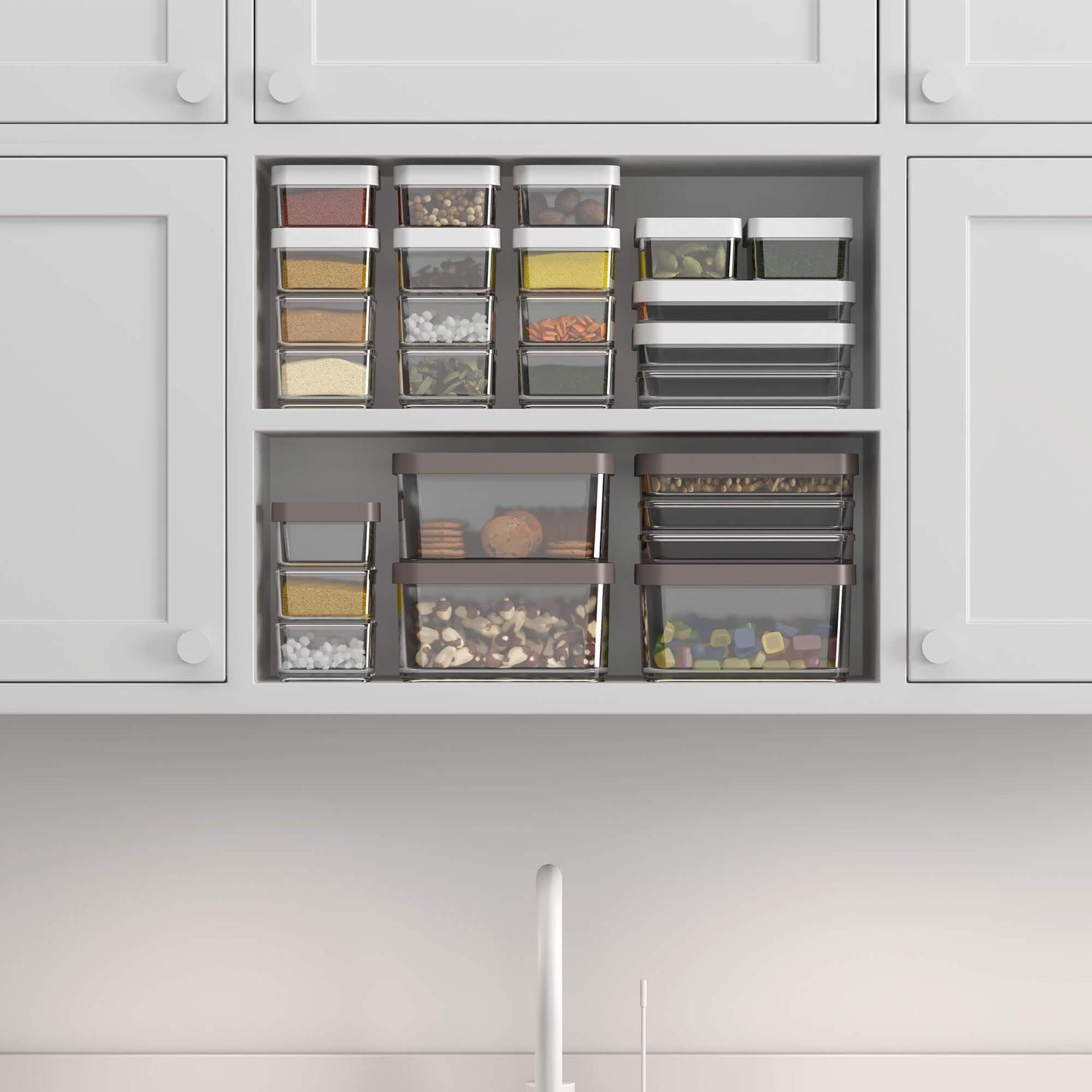 Contenedor Clear Grande 1 Litro Blanco -4