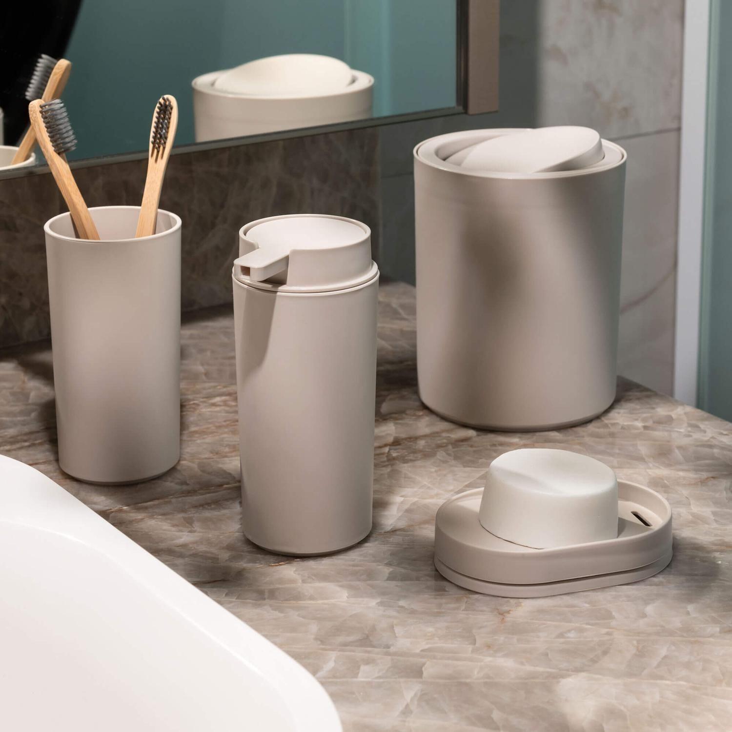 Jabonera para Baño Serene Ligth Gray -2