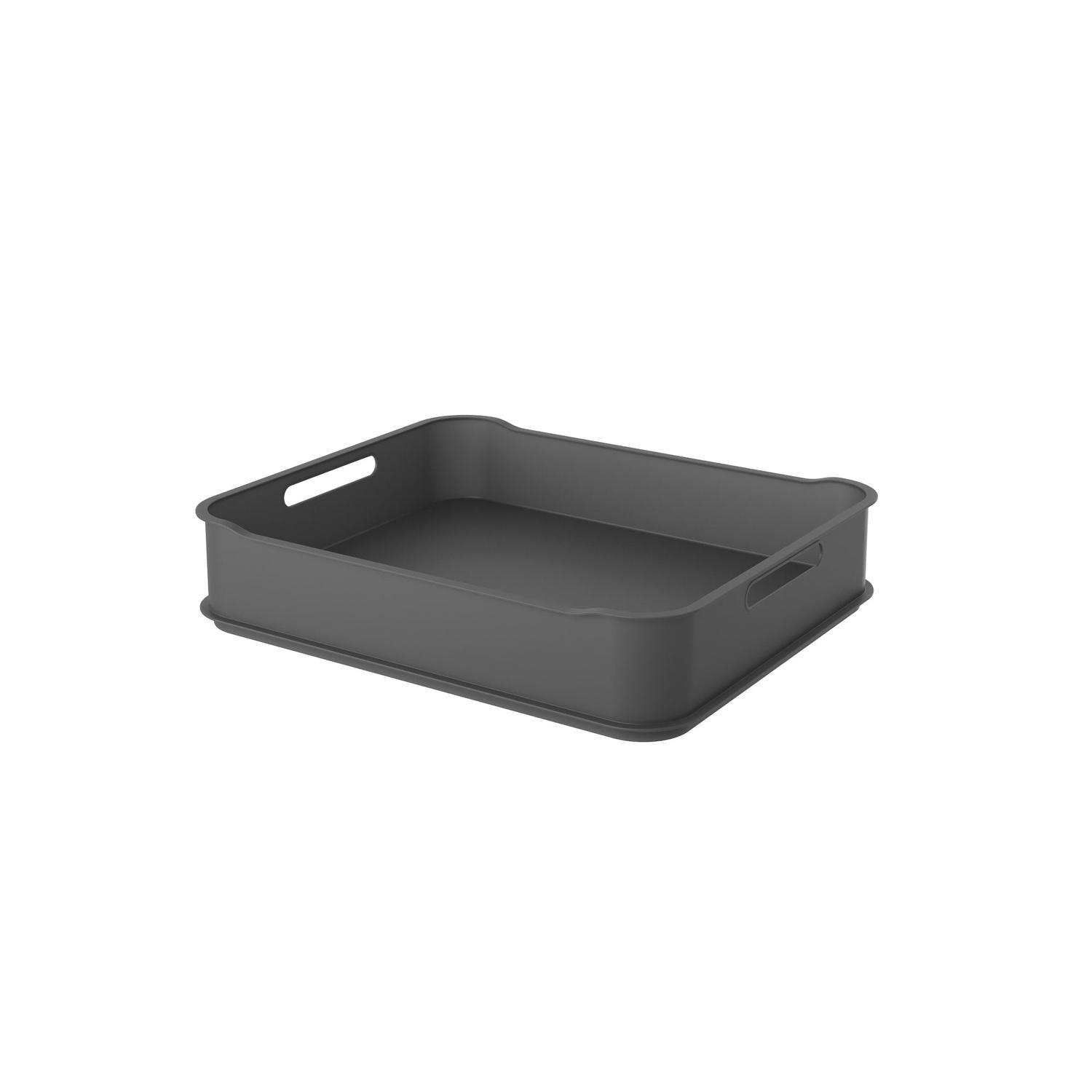 Caja Organizadora Fit Maxi 7,6 L Gris Grafito -0