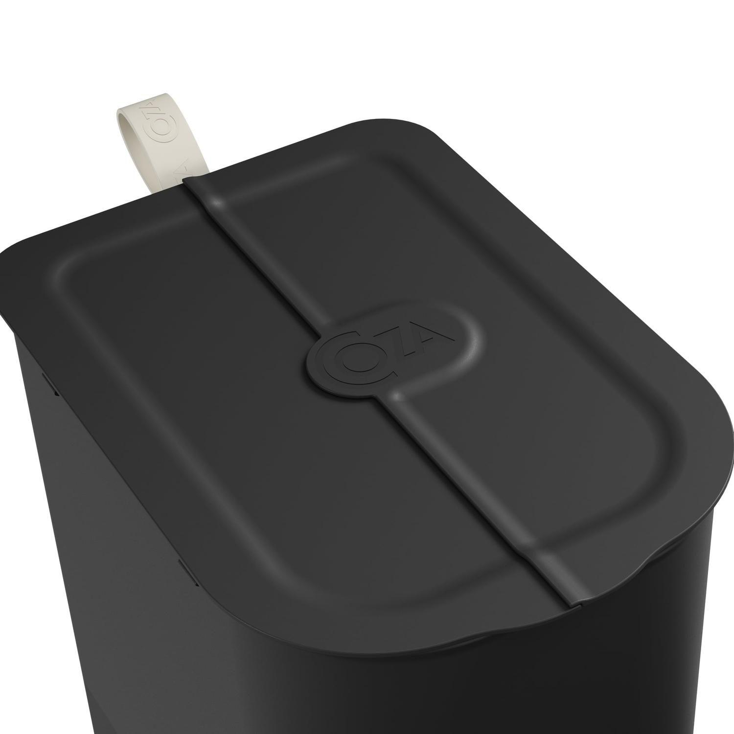 Basurero Mariposa con Pedal 6L Negro con Asa -7
