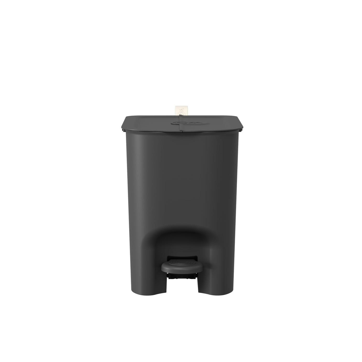 Basurero Mariposa con Pedal 6L Negro con Asa -9