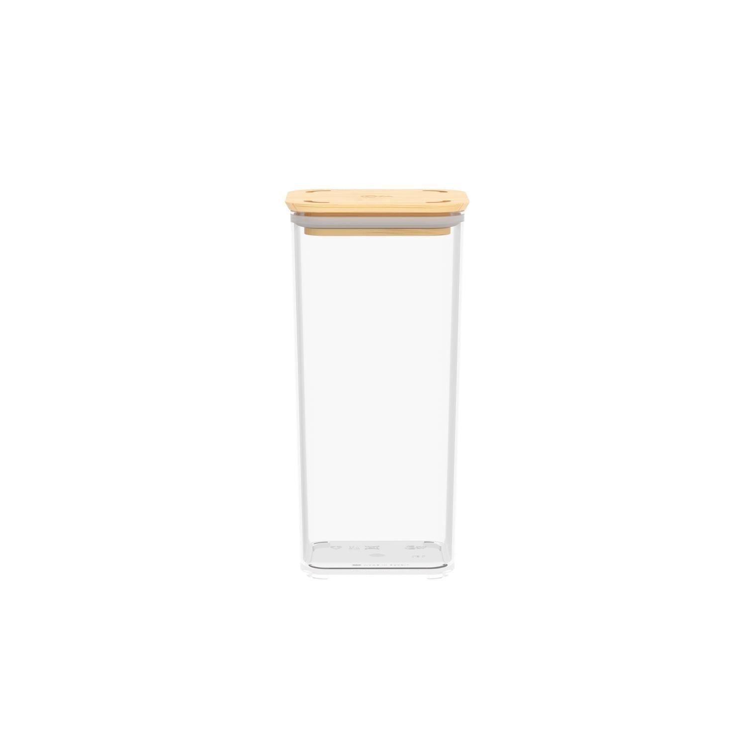 Contenedor Hermético Modo Bambú 1,2 L Cristal -6