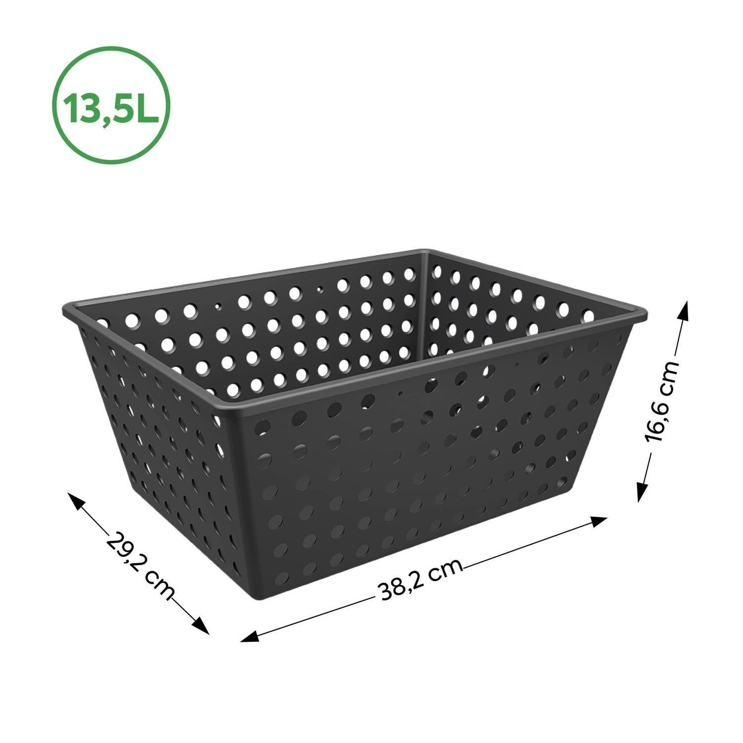 Cesta Organizadora One Maxi 13,5 L Negro -2