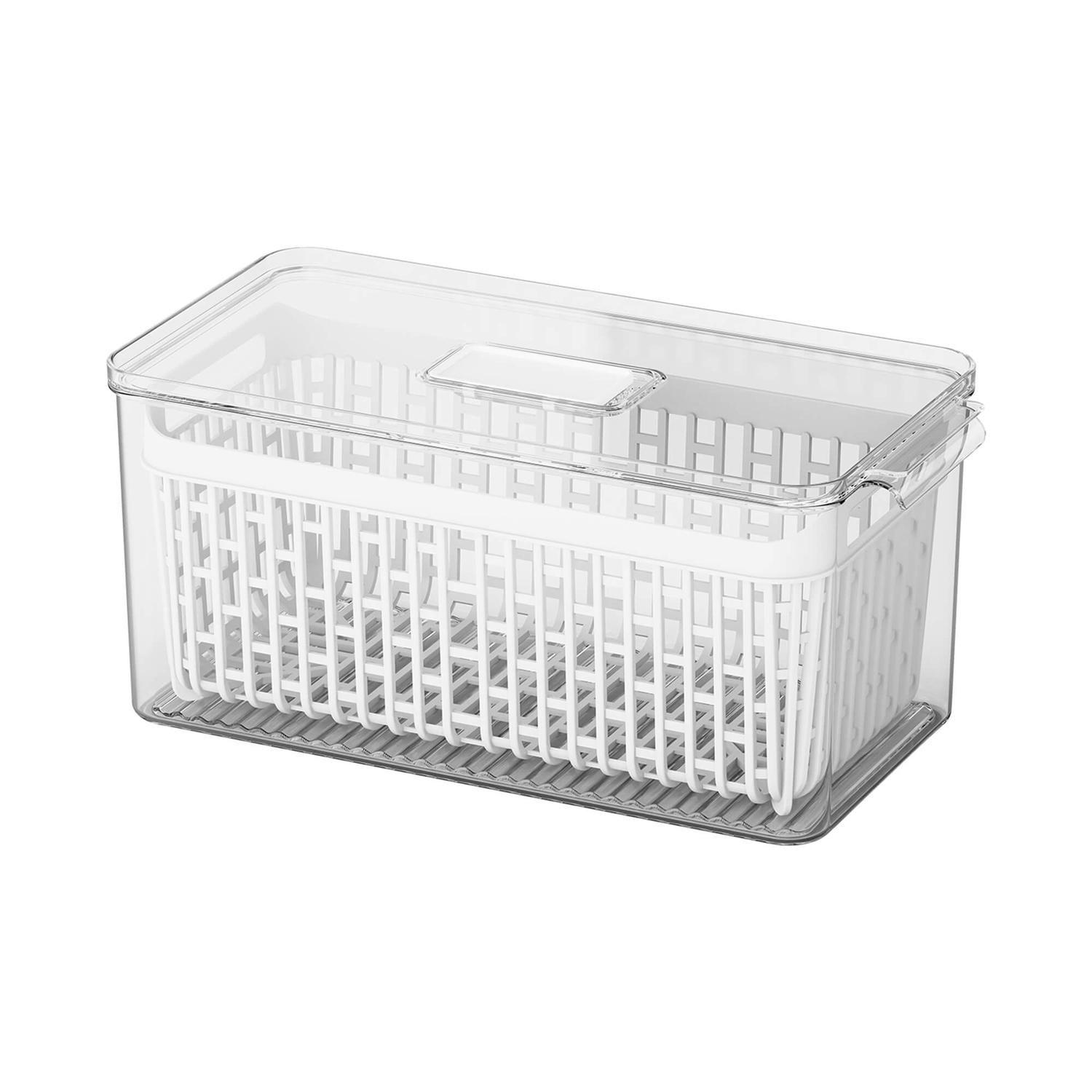 Organizador de Refrigerador con Cesta 6 L Dry Cristal -0