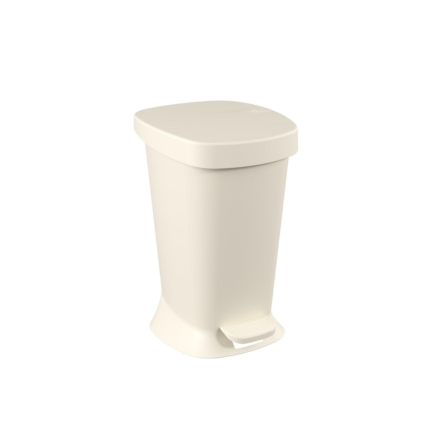 Basurero con Pedal New Square 5 L Gris Claro -0