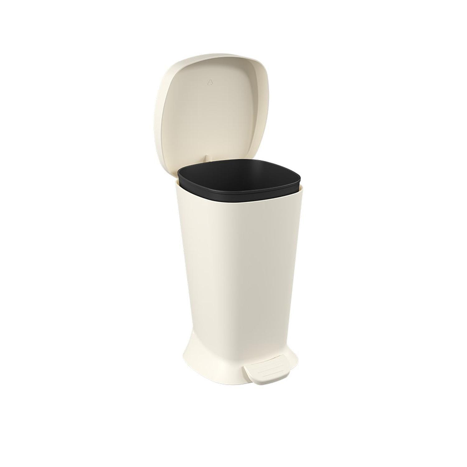Basurero con Pedal New Square 5 L Gris Claro -1
