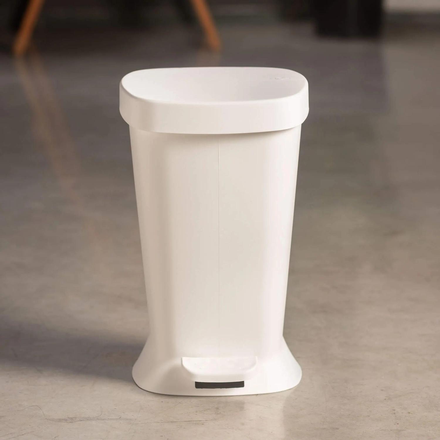 Basurero con Pedal New Square 5 L Gris Claro -2