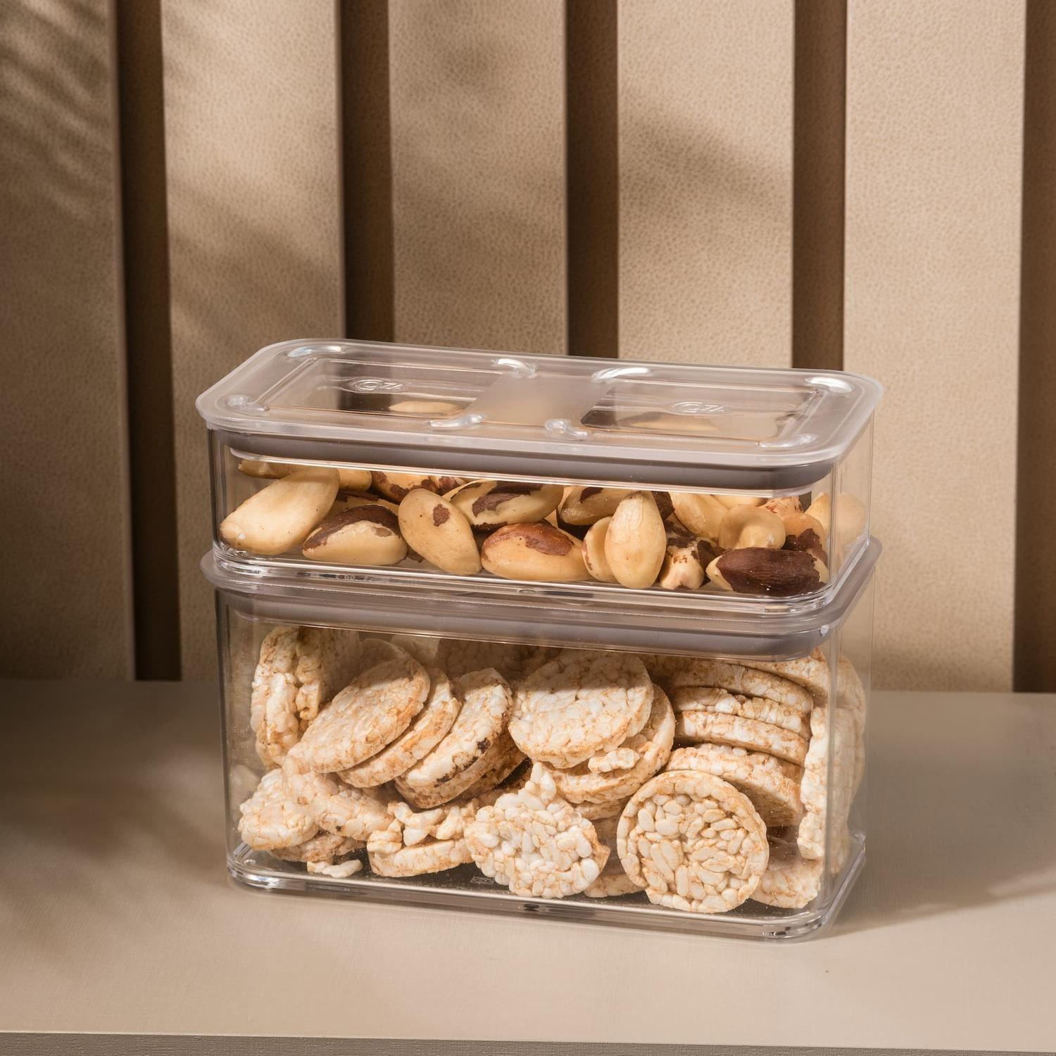 Contenedor Hermético Rectangular Modo 1,3 L Cristal -6