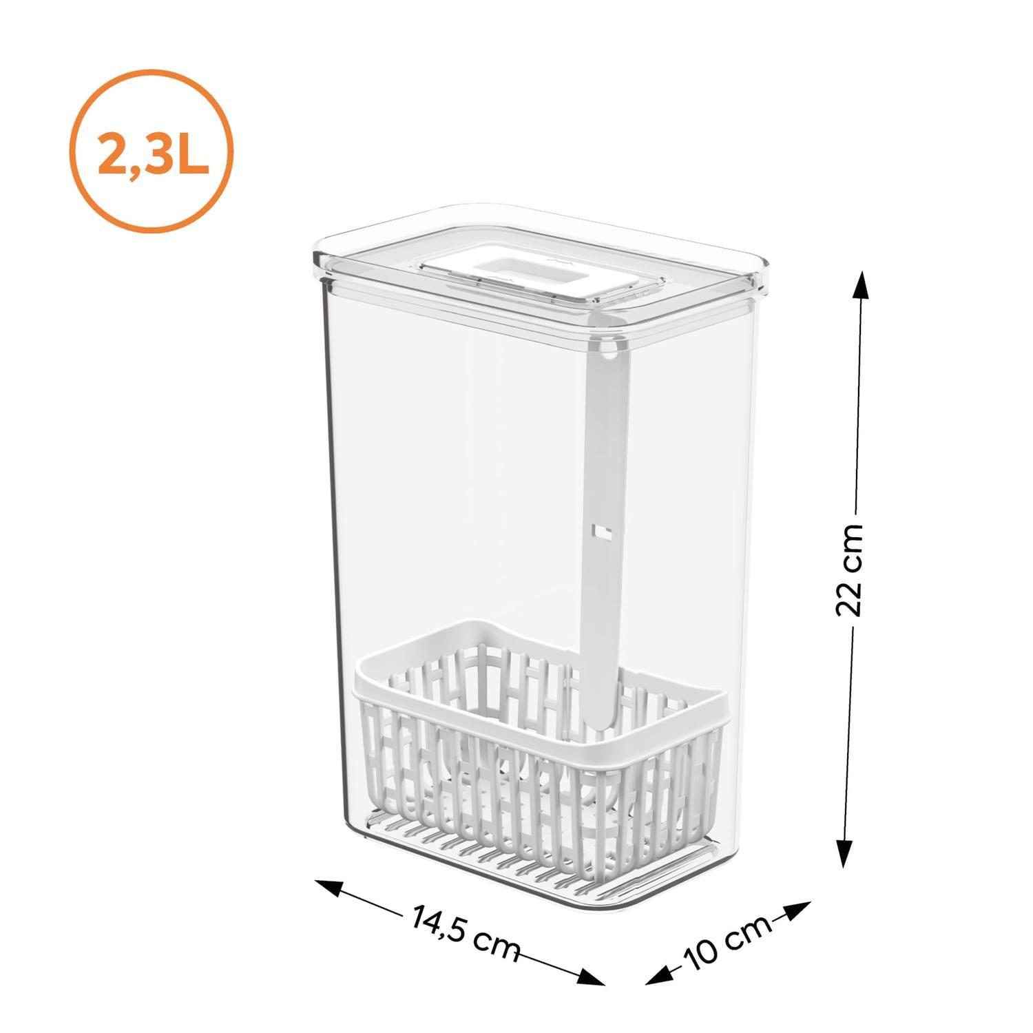 Organizador para Especias Frescas Dry 2,3 L Cristal -5