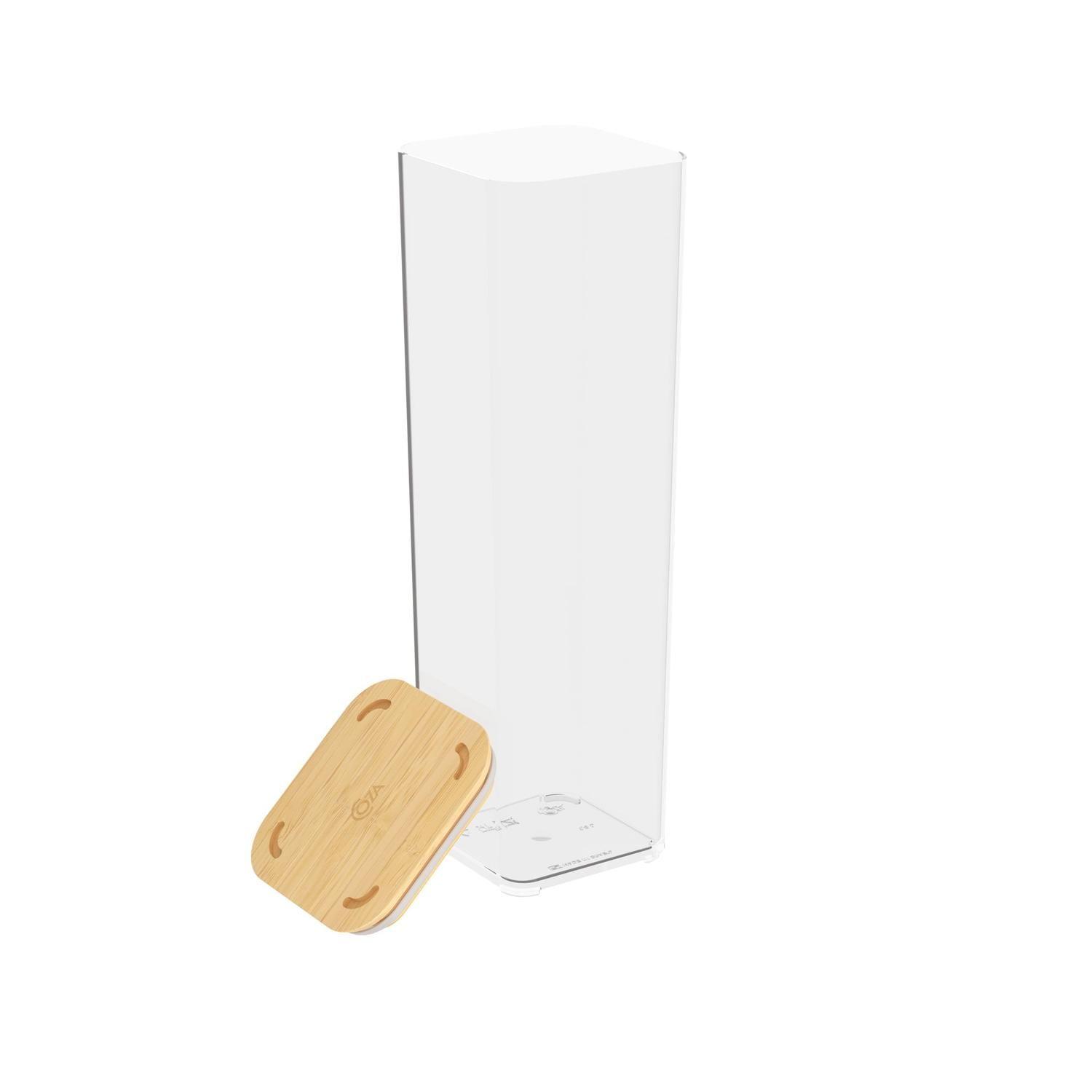 Contenedor Hermético Modo Bambú 1,8 L Cristal -8