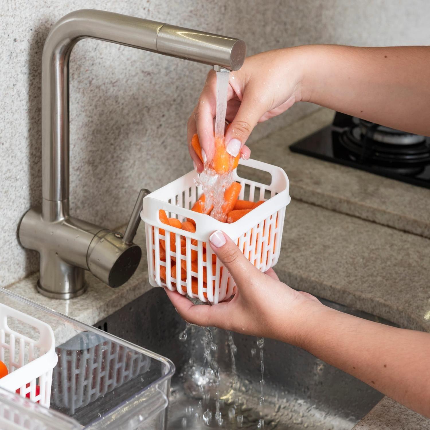 Organizador de Refrigerador Dry 3,2 L con 2 Cestas -3